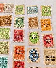Fascinating Collection Of 50 Used Bavarian Stamps Germany Lot BAV