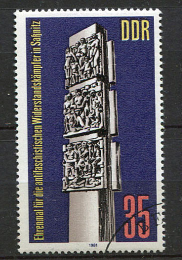 Germany / DDR : Sassnitz Ant-Fascist Resistance stamp 1981 – CTO