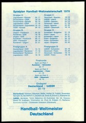 GERMANY FOLDER BDPH 1979 SPORTS – HANDBALL – CANOE – ONLY FOR MEMBERS !!!