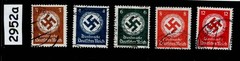 Stamps Large Swastika Third Reich era 1934-1942 Germany during WWII #2952a