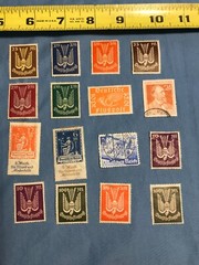 Over 100 Original German Postage Stamps Ranging from Early 1900’s to 1947