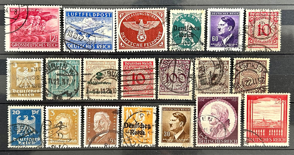 German Stamps Reich – lot of 20 stamps nice used /285