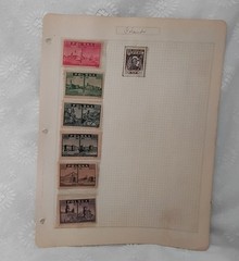 1945 Laments On Warsaw Polska 6 Mint Issues Zolty Stamps + 1 Peruvian
