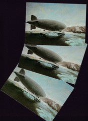 1981 Germany Graf Zeppelin Polar Flight 50th Anniv Cards Set of 3 Event Cancels