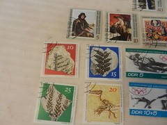Lot of 22 East Germany Stamps 1968-1969, 1971, 1973 Art, Fossils, Sports, More