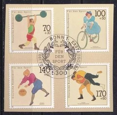 Germany Sports Aid Bicycle Basketball Weight Lifting Rings Mi 1499 -1502 Esst