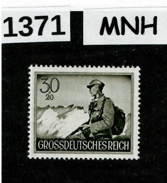 MNH stamp Sc B269 / 1944 Military Hero’s Day / Third Reich WWII Germany #1371