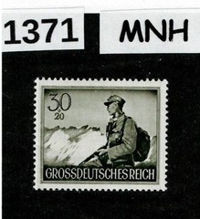 MNH stamp Sc B269 / 1944 Military Hero’s Day / Third Reich WWII Germany #1371