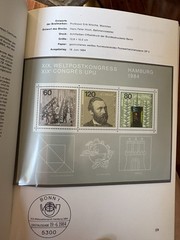 Germany 1984 stamps in book