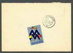 East Germany GDR VEB Finow Eberswalde 1958 Leipzig Fair Label Postmark Intra-cit