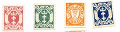 Danzig Shield Definitive Stamp Lot 1–150pf Set Builder MNG