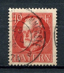 Bavaria – Bayern : Michel 96 I – stamp from 1914 – used