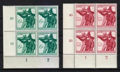 Germany 1944 MNH Mi 897-898 Sc B278-B279 Soldier & Tirolese Rifleman – Blocks **