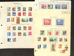 Germany Stamp Collection on 47 Pages, WWII Occupations, Danzig, Thurn++ (KD)