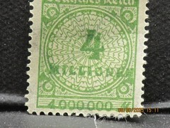 The listing is for:(1)1923 4 Million German Hyperinflation Stamp-LH-See Photos