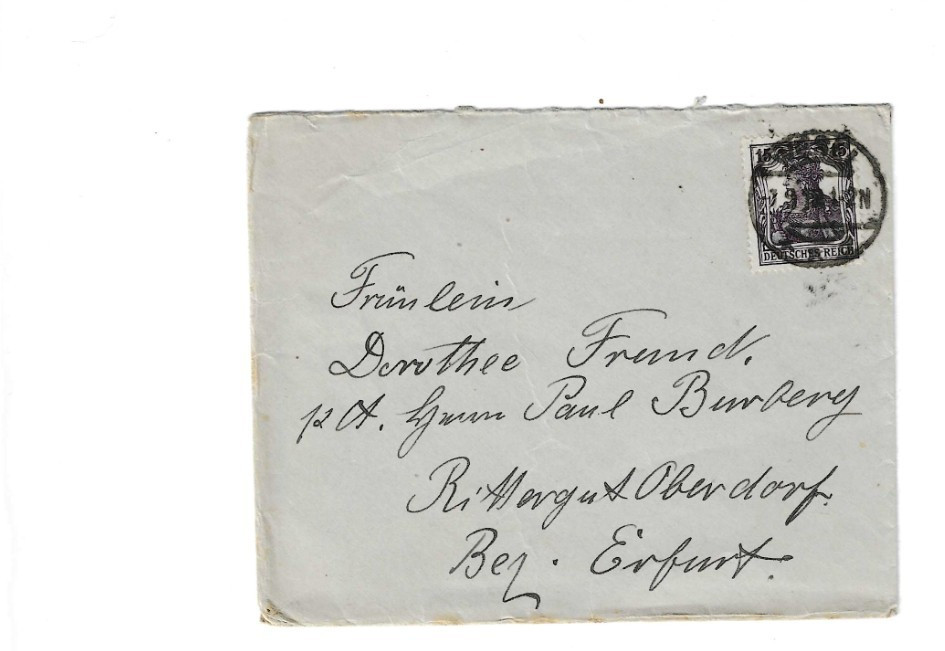 GERMANY Cover sent from Wesel – creased