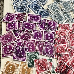 1951-1952 INVESTOR’S LOT OF GERMANY POSTHORNS STAMPS FEDERAL REPUBLIC