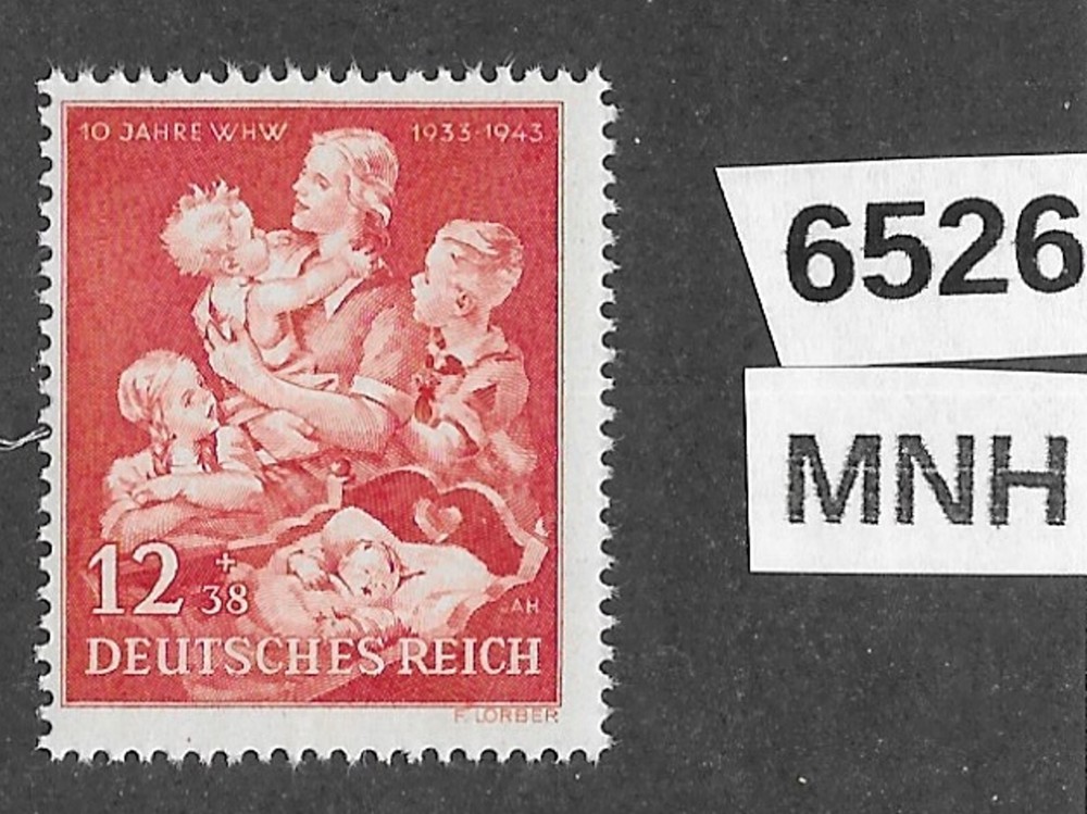 #6526 Germany MNH Sc B246 Mother and children 1943 Winter relief Mother’s day