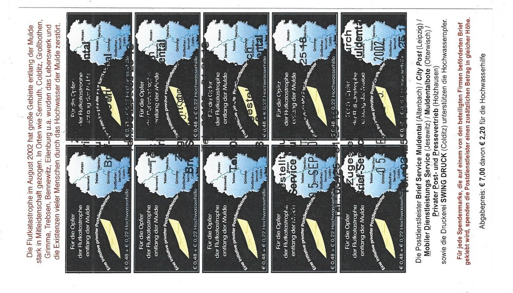 Brief Service Muldental Flooding With White Border 10 Sheet Pack