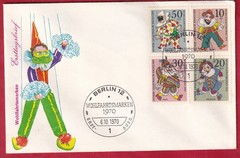 Germany Berlin 1970 cachet FDC first day cover marionettes Wohlfahrtsmarken
