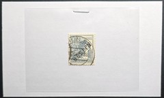 Germany 12 Pfennig Worker Definitive Blue Used Stamp Deutsche Post