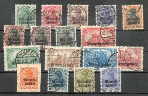 Memel 1/17 Set or Individual Values Luxury Gest. (M0395