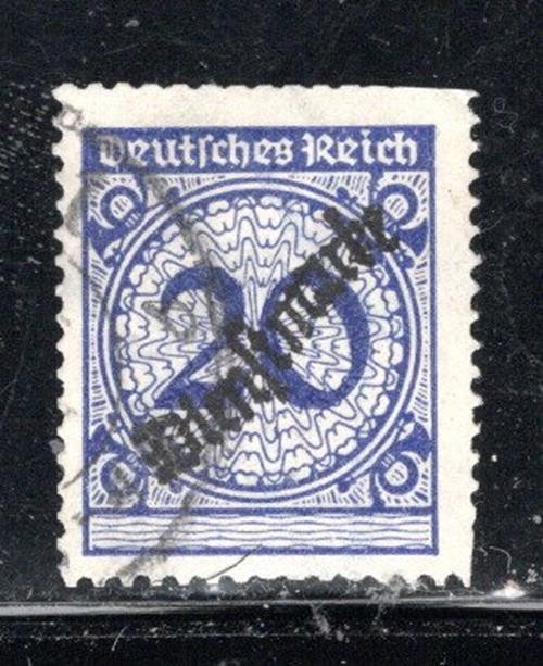 GERMANY STAMPS DEUTSCHES REICH STAMP OVERPRINT USED LOT 1986BL