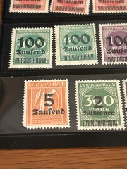 German Overprint Stamp Lot Of 20 MNH