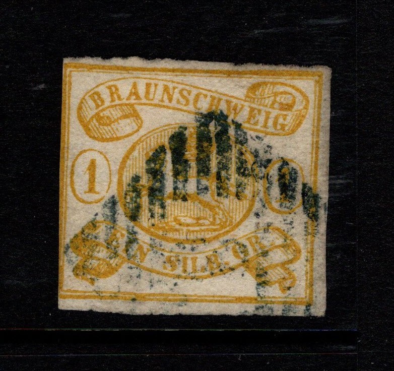 Brunswick SC# 16 Used / Diamond Cancel Faint Numerals – S49815