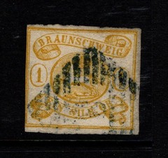 Brunswick SC# 16 Used / Diamond Cancel Faint Numerals – S49815