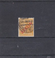 BERLIN 1947 Red Surcharge YT 10 Canceled Signed