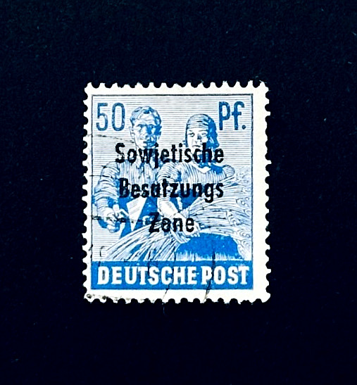 GERMANY Stamp – 1948 Russian Occupation Overprint Used r52