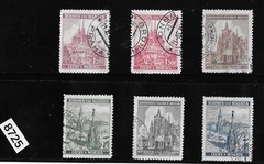 #8725 Stamp set Prague Cathedrals B a M Czech WWII Germany occupation