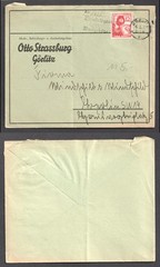 Germany 1937 Gorlitz Nazi Cover. 12pf Air defense. Reverse is blank