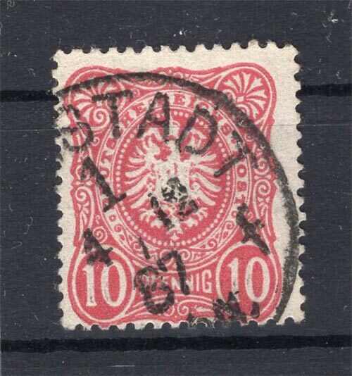 DR Pfennig Time 41bIII BPP Rated Stamped Postage Stamp Example Image
