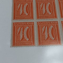 Lot of Weimar Republic Stamps from 1920s Germany, including 40 Pfennig Stamps