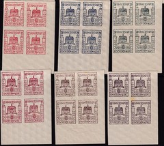 Lot Stamp Germany Mi 1-12 Blocks 1946 Fürstenwalde Circle Watermarks MNH