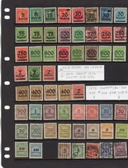 GERMANY COLLECTION OF 124 STAMPS 1921-1923 MINT HINGED & USED