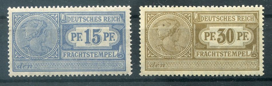 Dr-Germania Tax Stamps 15Pf And 30Pf Impeccable MNH Mint (80752