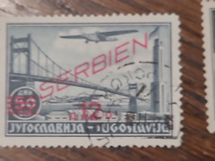 APC 2242 Germany area Serbia SC#2nc11-15 set used