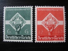 THIRD REICH 1935 mint MNH National Occupation Competition stamp set! CV $30.00