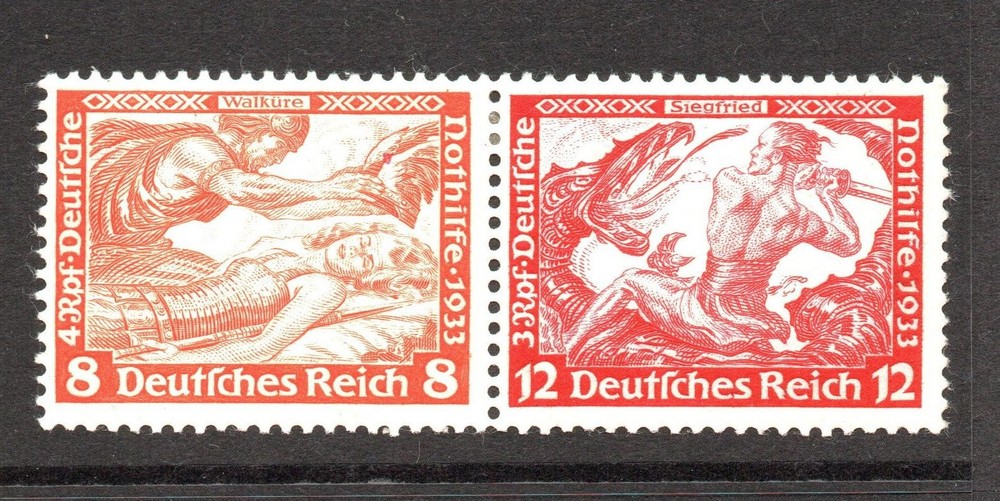 Germany 1933 Wagner Pair Mint Hinged – S61267