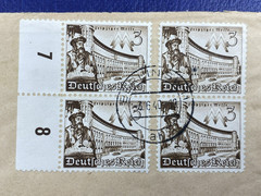 DR WHO 1940 GERMANY LEIPZIG FAIR PLATE # PAIR BERLIN TO FRONTENHAUSEN M69754