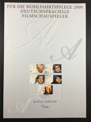 GERMAN POST ART-EDITION 2000/37 FILMACTRESS LILLI PALMER