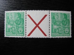 DDR EAST GERMANY Mi. #WZ1 mint MNH stamp strip! CV $8.50