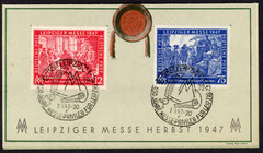 Germany 1947, SG951/952, 24pf + 75pf, set of 2 stamps , Leipzig Autumn Fair