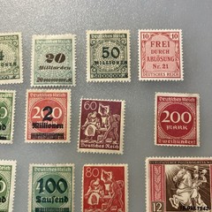 15 (MNH/few MLH) Vintage Deutsches Reich/Germany Stamps; 1933- 1945; $1 Ships.