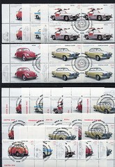 Bund 2289 – 2293 Corner Margin Stamped Set, Auto Car