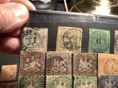 WURTTEMBERG, WERTEMBERG CLASSICS. 1851-1865 German States lot of 23 Stamps
