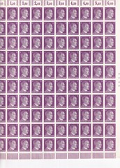 Stamp Germany 6 PF Adolf Hitler Sheet 1941 WWII 3rd Reich German MH On Paper